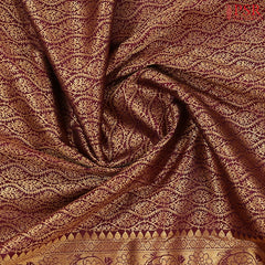 Dark Maroon Kanchipuram Silk Saree