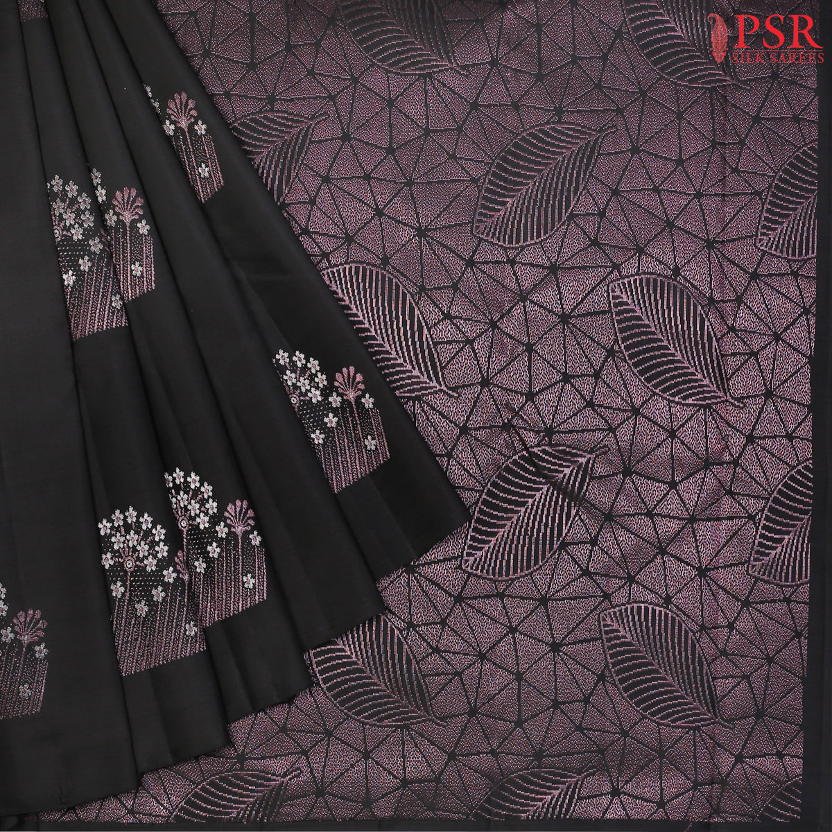 Black Kanchipuram Silk Saree