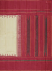 Chiku Beige Kanchipuram Silk Saree