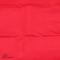 Red Kanchipuram Jacquard Silk Saree