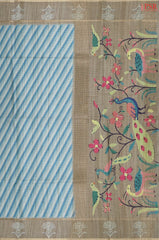 Shades Of Blue Semi Tussar Saree