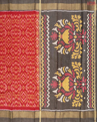 Red Patola Silk Cotton Saree