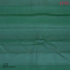 Dark & Bottle Green Kanchipuram Jacquard Silk Saree