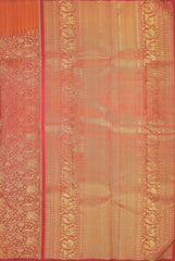 Dark Red Kanchipuram Silk Saree