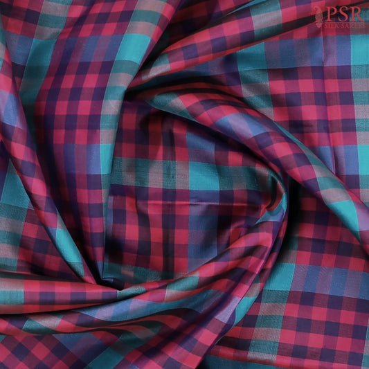 Pink & Blue Soft Silk Saree