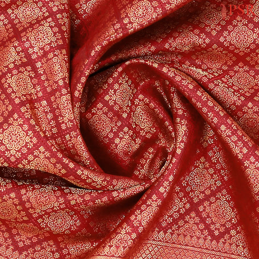Maroon Bridal Kanjivaram Silk Saree