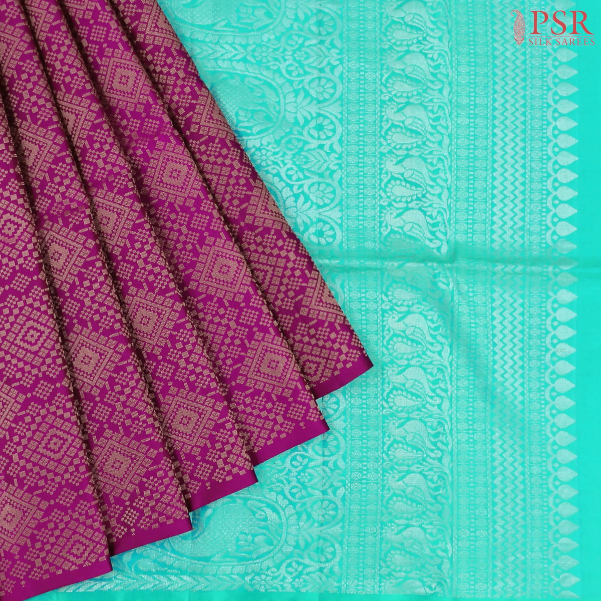 Magenta Purple Soft Silk Sareee