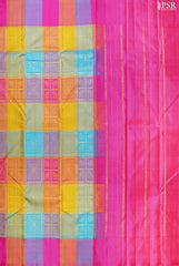 Multicolor Kanchipuram Silk Saree