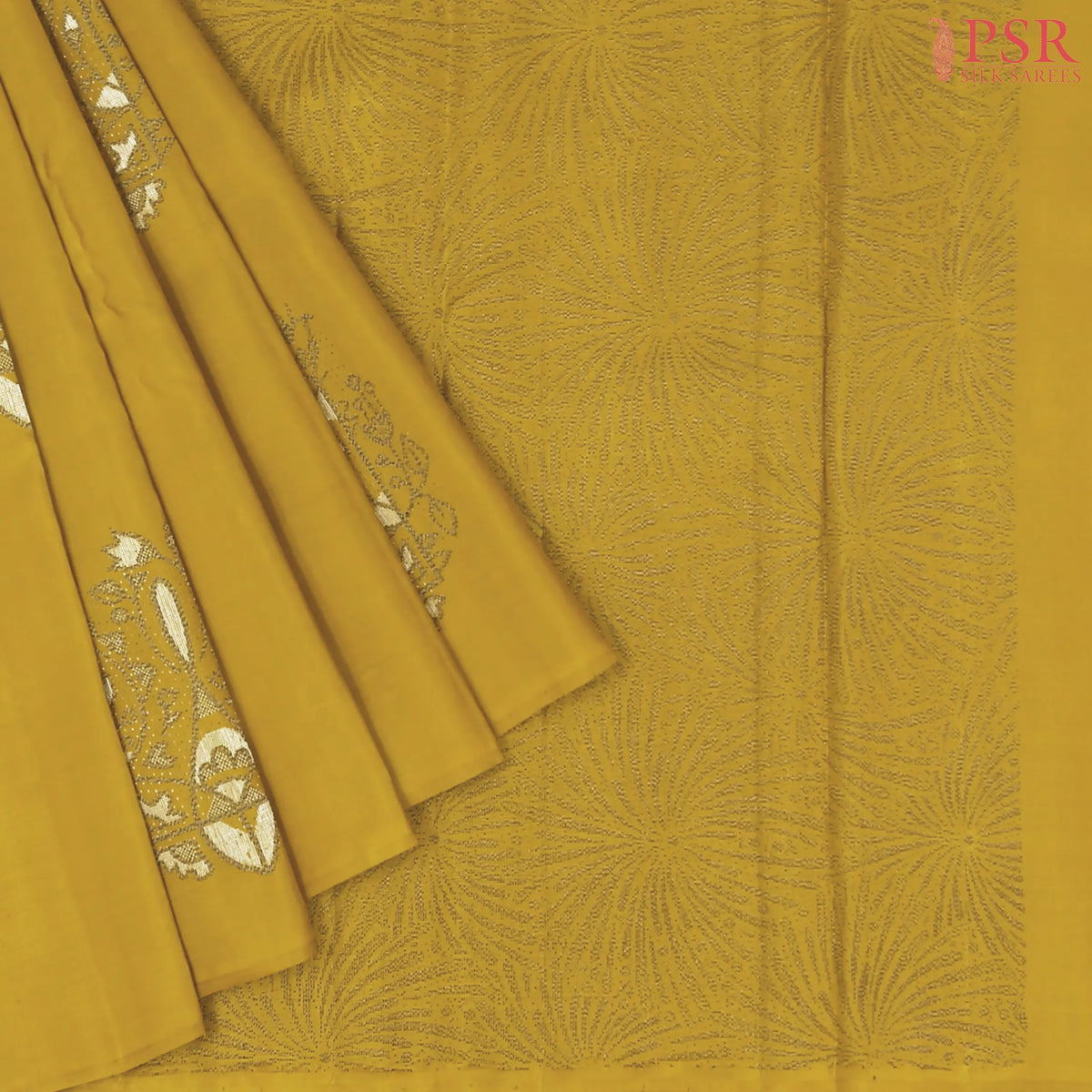 Old Gold Kanchipuram Silk Saree