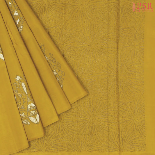 Old Gold Kanchipuram Silk Saree