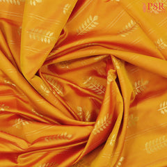 Marigold Yellow Soft Art Silk Saree