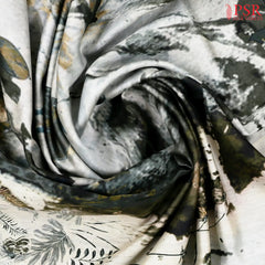 Light & Dark Grey Chiniya Silk Saree