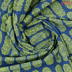 Indigo Blue Jaipur Cotton Print Running Material
