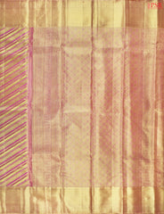Gold & Pink Kanchipuram Jacquard Tissue Silk Saree