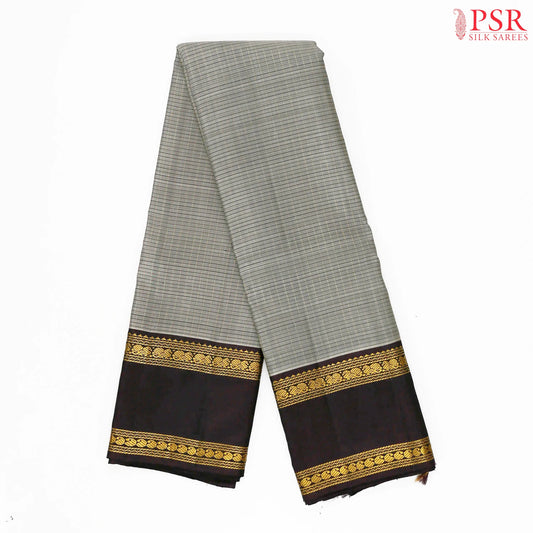 Grey Kanchipuram Silk Saree