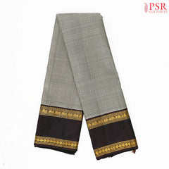 Grey Kanchipuram Silk Saree