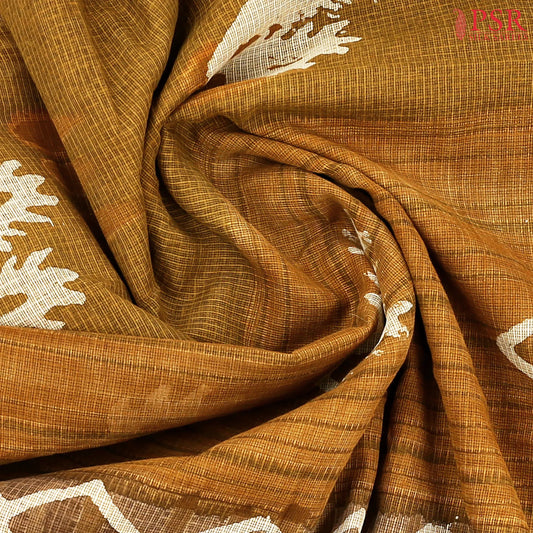 Dark Mustard Yellow Kota Saree