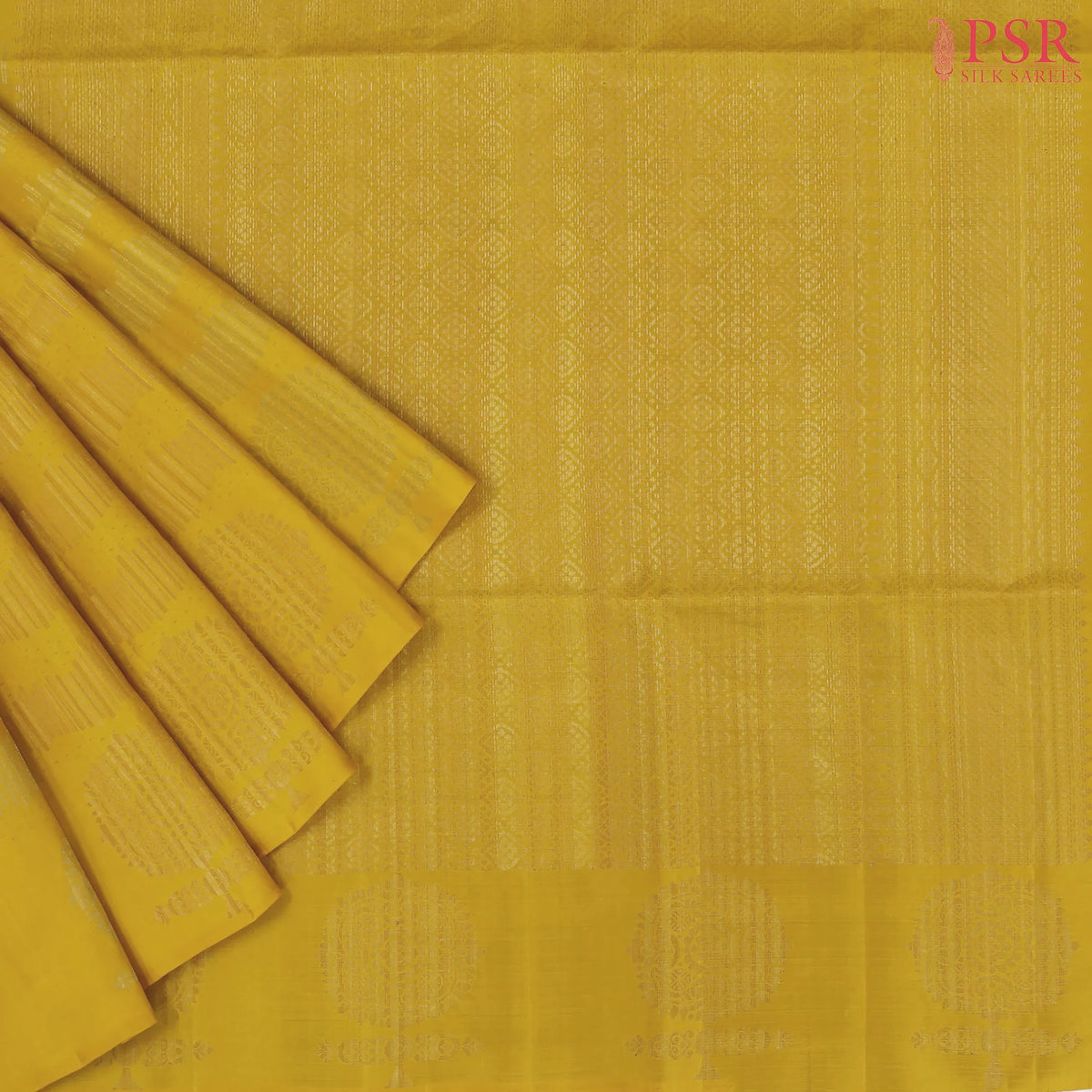 Mustard Yellow Soft Silk Saree