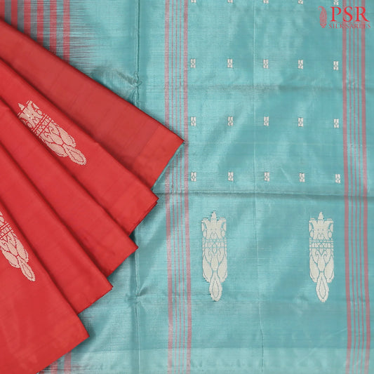Red Vazhainaar Silk Saree