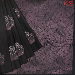 Black Kanchipuram Silk Saree