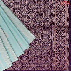 Powder Blue Soft Art Silk Saree