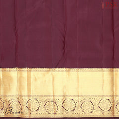 Dark Maroon Kanchipuram Silk Saree
