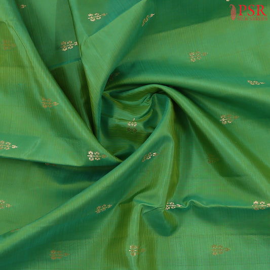Parrot Green Fancy Kanchipuram Silk Saree