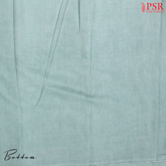 Light Turquoise Kota Silk Cotton Dress Material