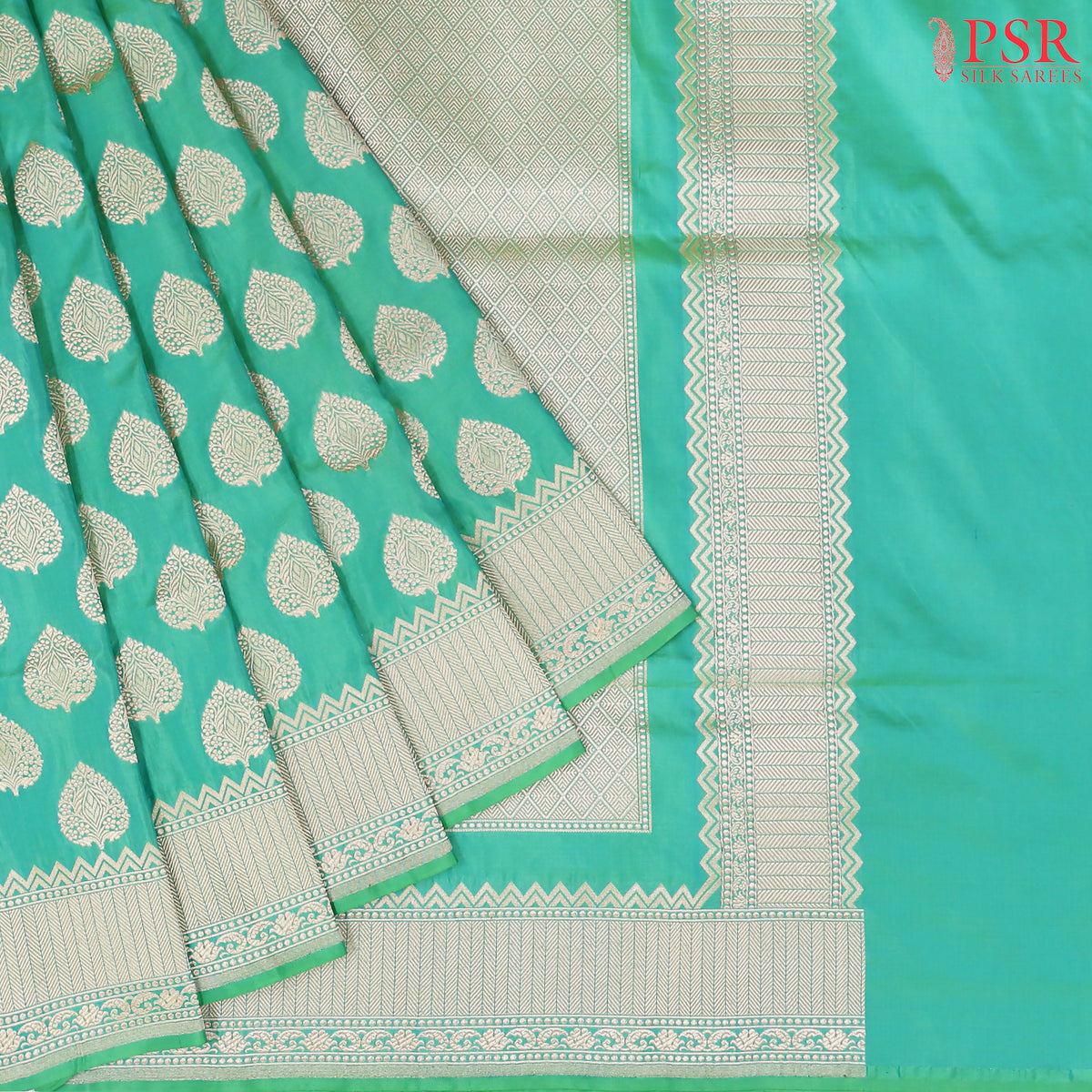 Spring Green Banarasi Silk
