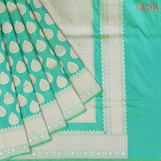 Spring Green Banarasi Silk