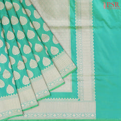 Spring Green Banarasi Silk