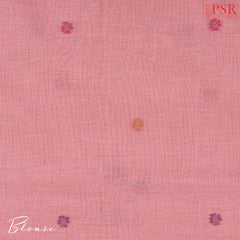 Flamingo Pink Ghicha Cotton Saree