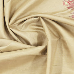 Chiku Beige Kanchipuram Silk Saree