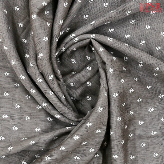 Fossil Grey Assam Saree