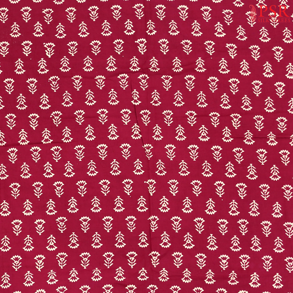 Wine Purple Jaipur Cotton Print Running Material