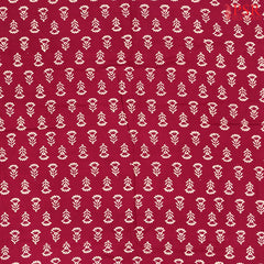 Wine Purple Jaipur Cotton Print Running Material