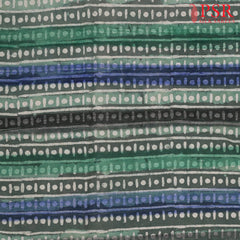Green Dabu Print Running Material