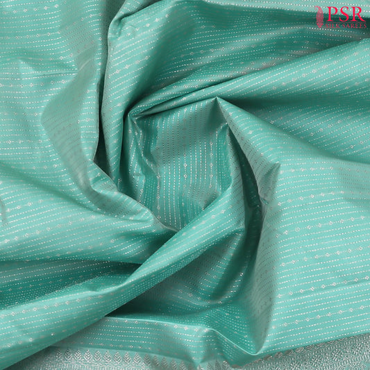 Mint Tulip Kanchipuram Silk Saree