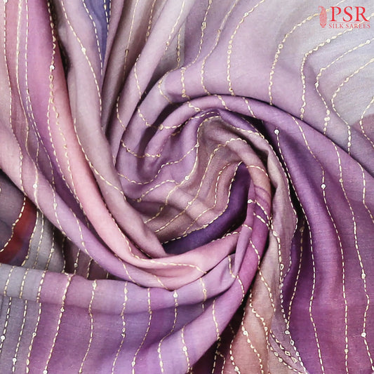 Multicolor Munga Silk Saree