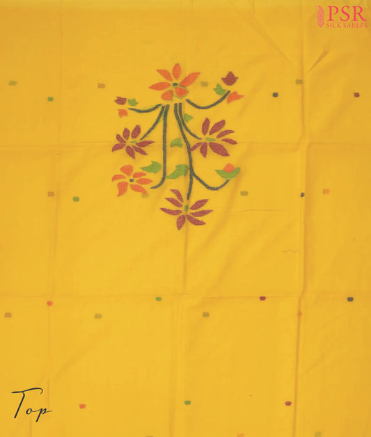 Yellow Byloom Cotton Dress Material