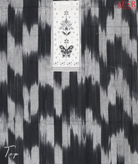 Black & Grey Chirala Cotton Dress Material