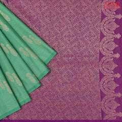 Jade Green Tissue Soft Art Silk Saree