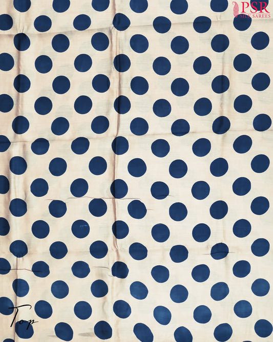 Beige & Blue Modal Dress Material