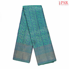 Egyptian Green Kanchipuram Jacquard Silk Saree