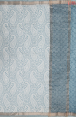 Powder Blue Assam Saree