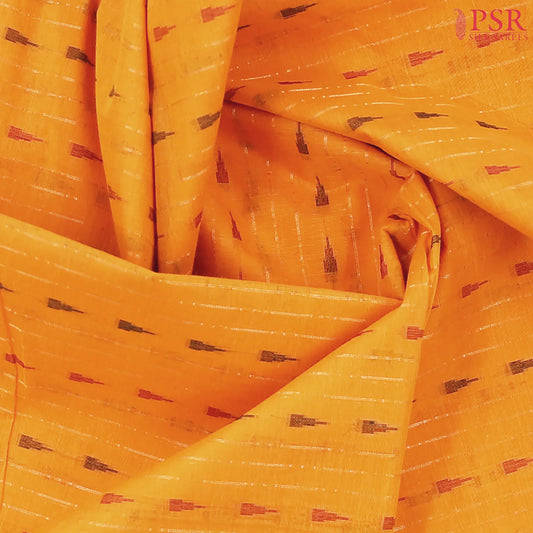 Marigold Yellow Kovai Cotton Saree