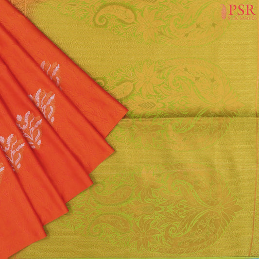 Saffron Soft Art Silk Saree