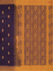 Aubergine Purple Kanchi Cotton Saree