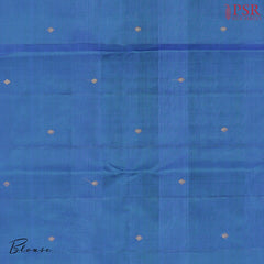 French Blue Kanchipuram Silk Saree