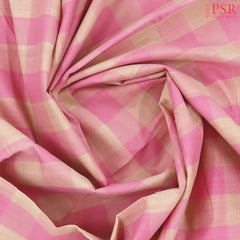 Light Pink & Beige Mangalagiri Cotton Saree